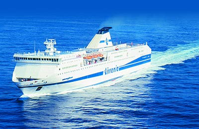Your trip will be a pleasure with Tirrenia Ferries