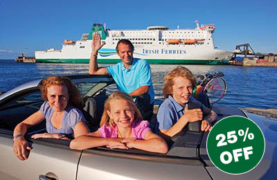 Flash Sale: 25% Off Motorist Fares to Britain/Ireland Flash Sale: 25% Off Motorist Fares to Britain/Ireland