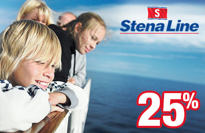 Flash Sale: 25% off to Ireland & Britain with Stena Line Flash Sale: 25% off to Ireland & Britain with Stena Line